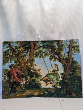 French Countryside Tapestry,Bought In Nice,France. VTG.